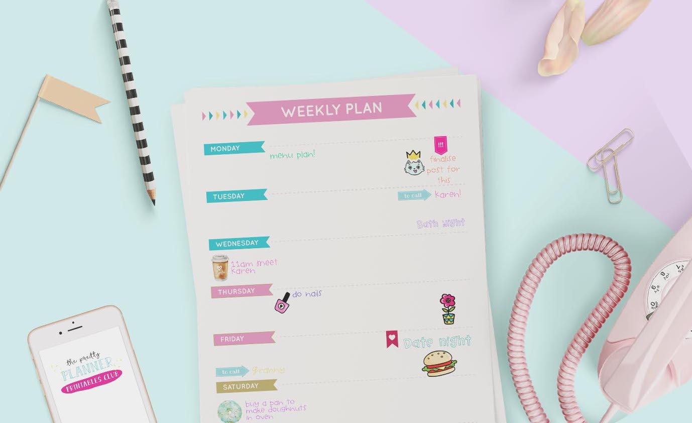 Effective planner system - weekly planner 